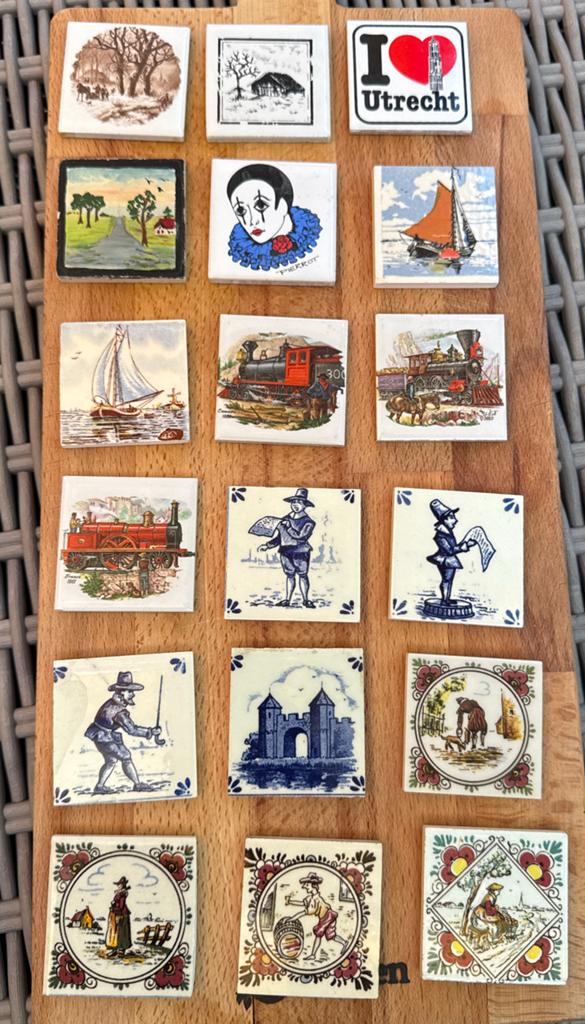Diverse tegeltjes met afbeelding, Verzenden