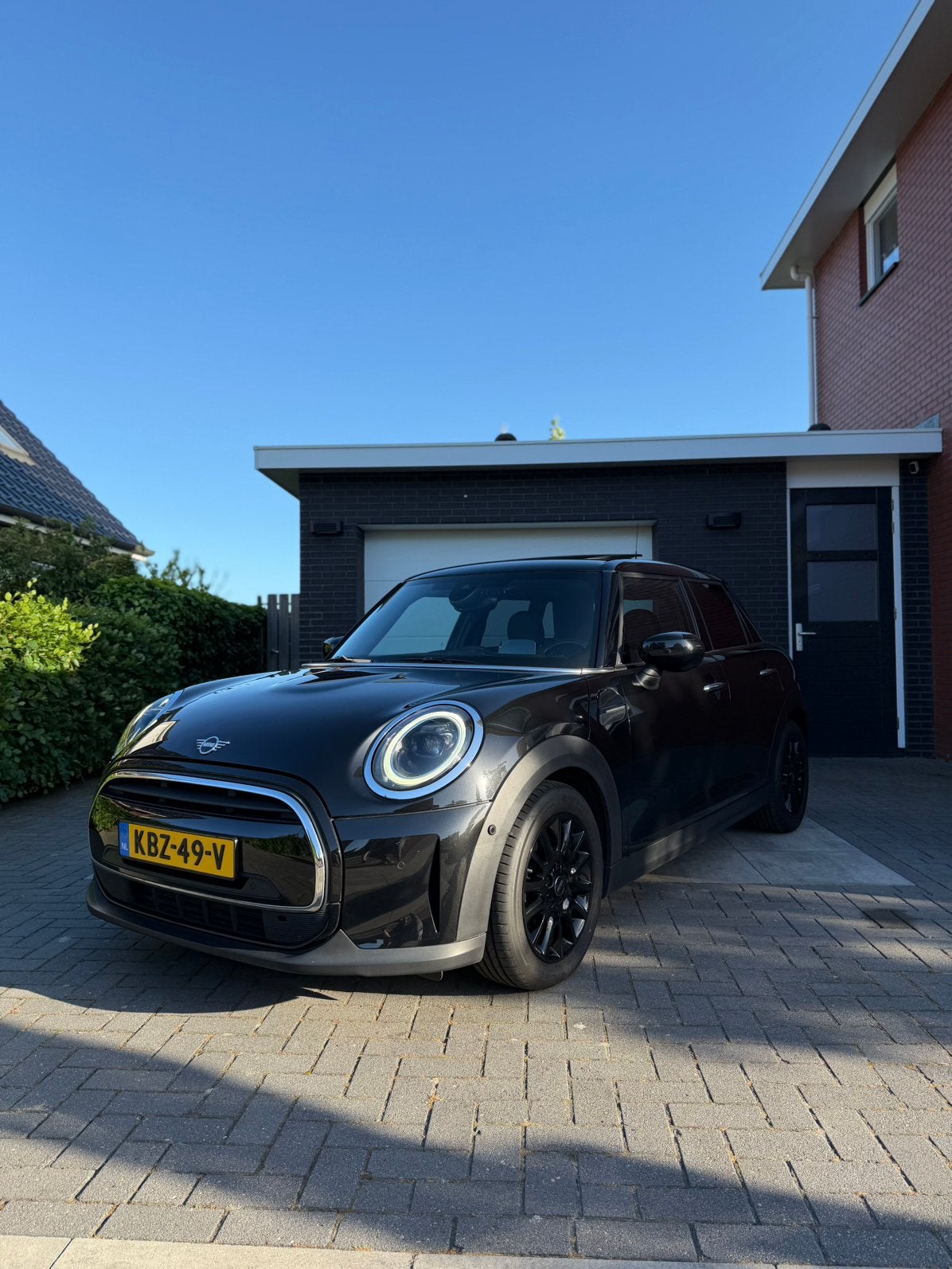MINI 5 deurs zwart automaat PANO-HUD-CAM-H&K-CLIMA-VOL, Auto's, Mini, Particulier, Cooper, ABS, Achteruitrijcamera, Adaptieve lichten