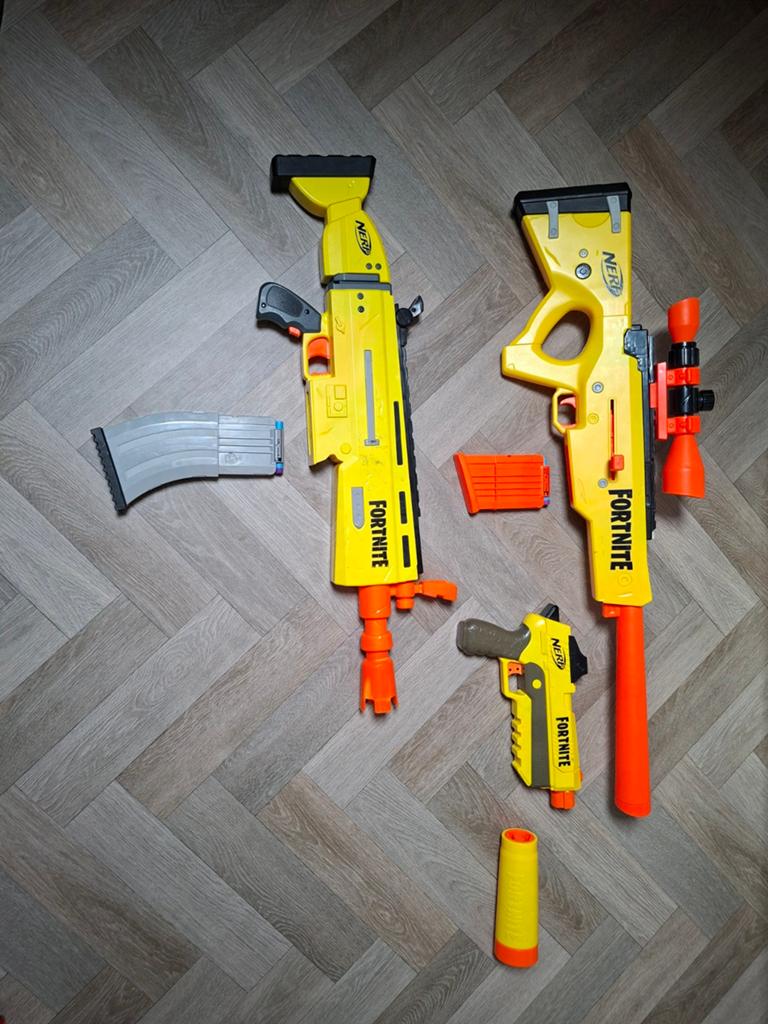 Nerf Fortnite Blaster Set met originele kogels, Kinderen en Baby's, Speelgoed | Buiten | Actiespeelgoed, Ophalen, Gebruikt