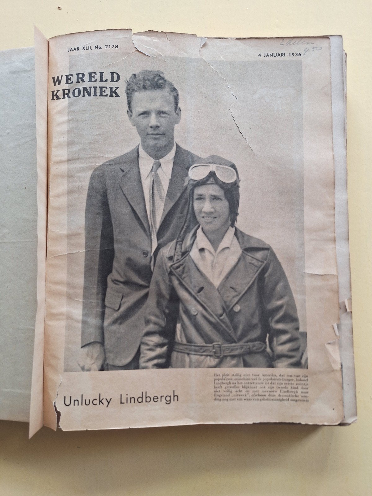 Wereld Kroniek, 1936, Boeken, Ophalen of Verzenden, Gelezen, Krant