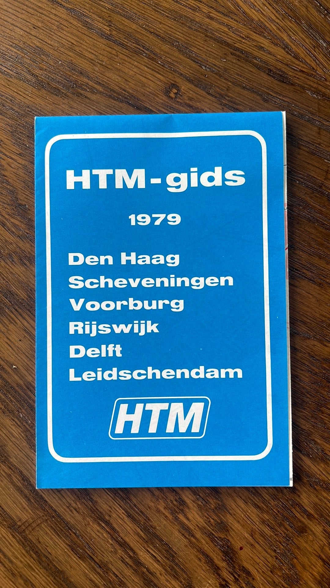 HTM gids 1979 helemaal gaaf, Ophalen of Verzenden, Zo goed als nieuw