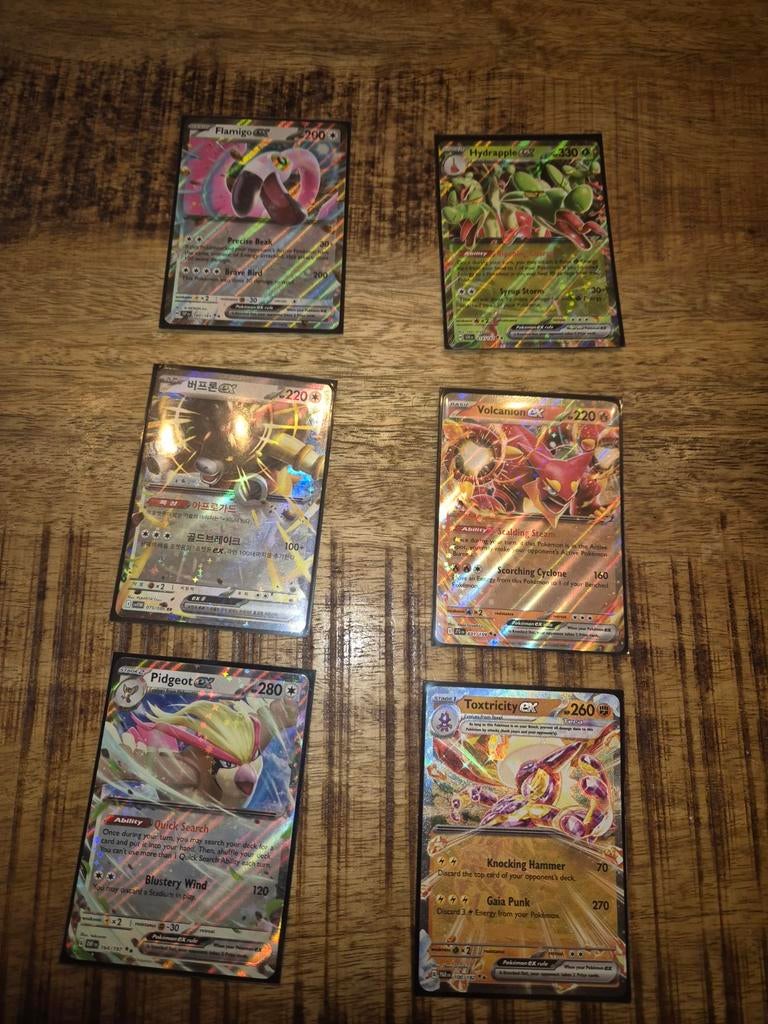 Pokémon Kaarten OA Flamigo, Hydreigon, Ophalen of Verzenden, Gebruikt, Meerdere kaarten