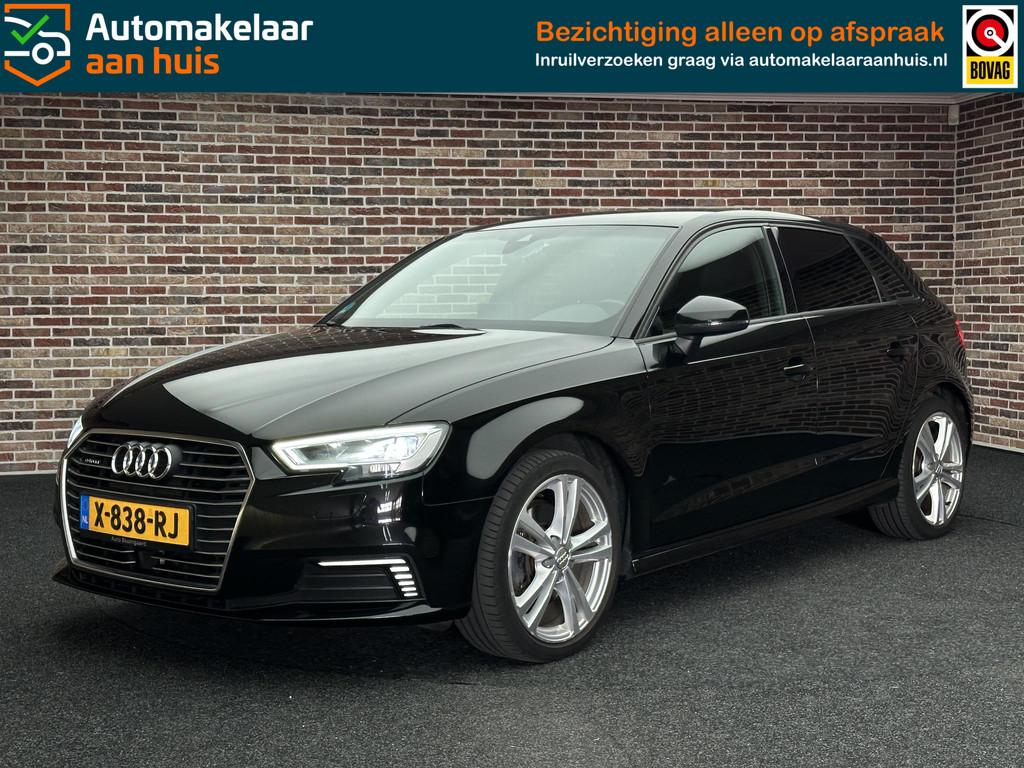 Audi A3 Sportback 40 e-tron S-Line | Adaptive cruise| Keyles, Auto's, Audi, Gebruikt, 4 cilinders, Leder en Stof, Zwart