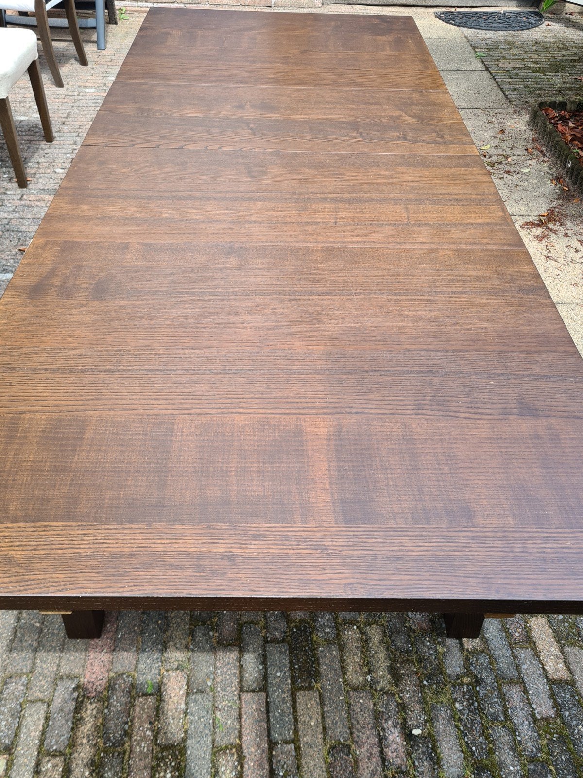 Stevige uitschuifbare IKEA eettafel, Ophalen, Gebruikt, 100 tot 150 cm, 50 tot 100 cm