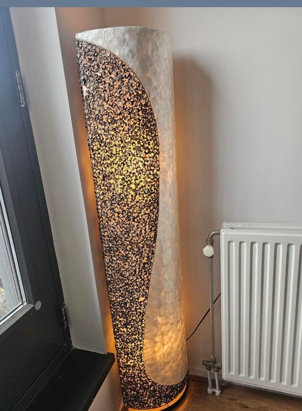 Unieke schelpenlamp - sfeervolle verlichting, Huis en Inrichting, Ophalen