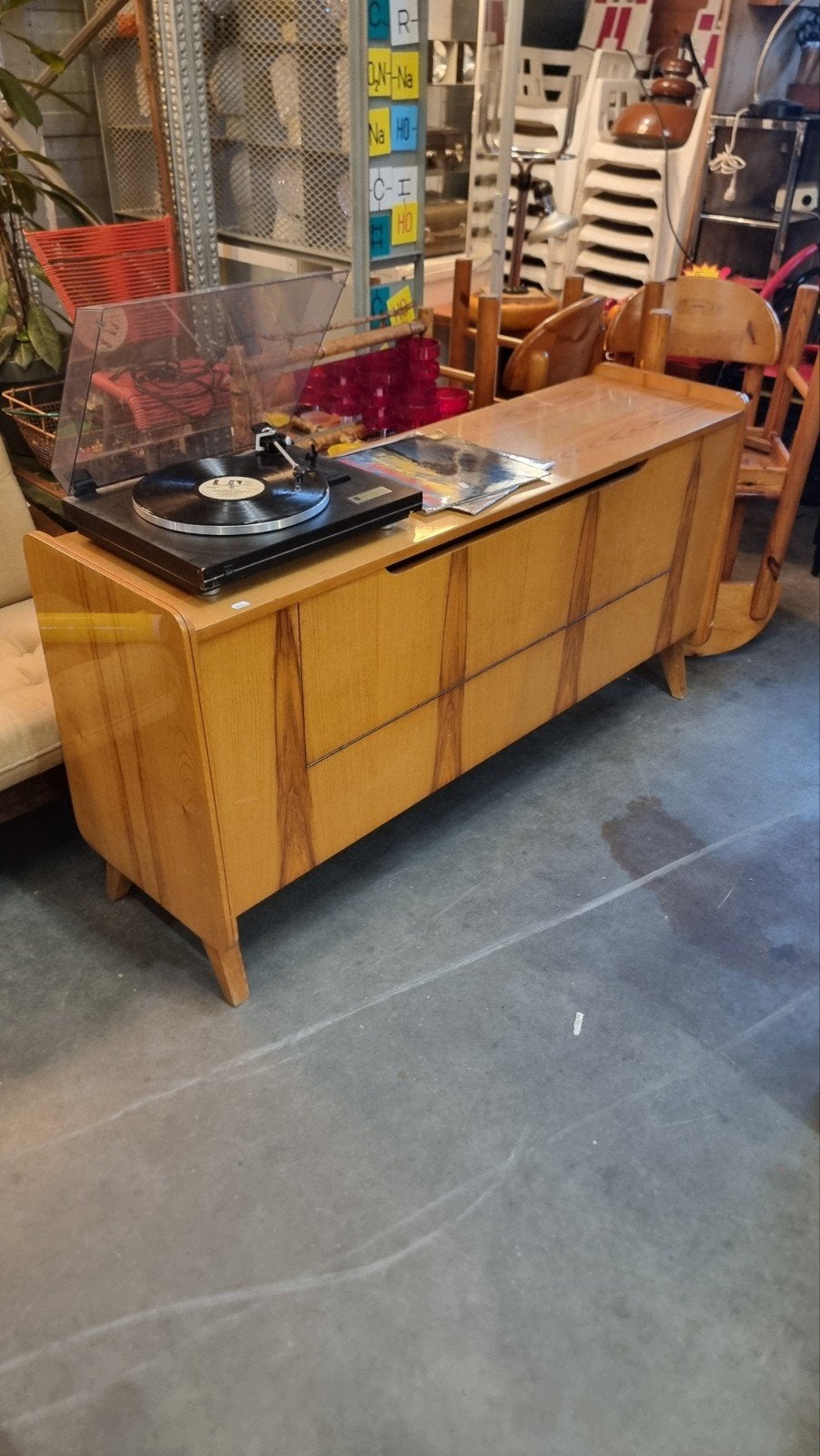 vintage dressoit tatra nabytok perfect als platenkast, ,, ,, ,, 25 tot 50 cm