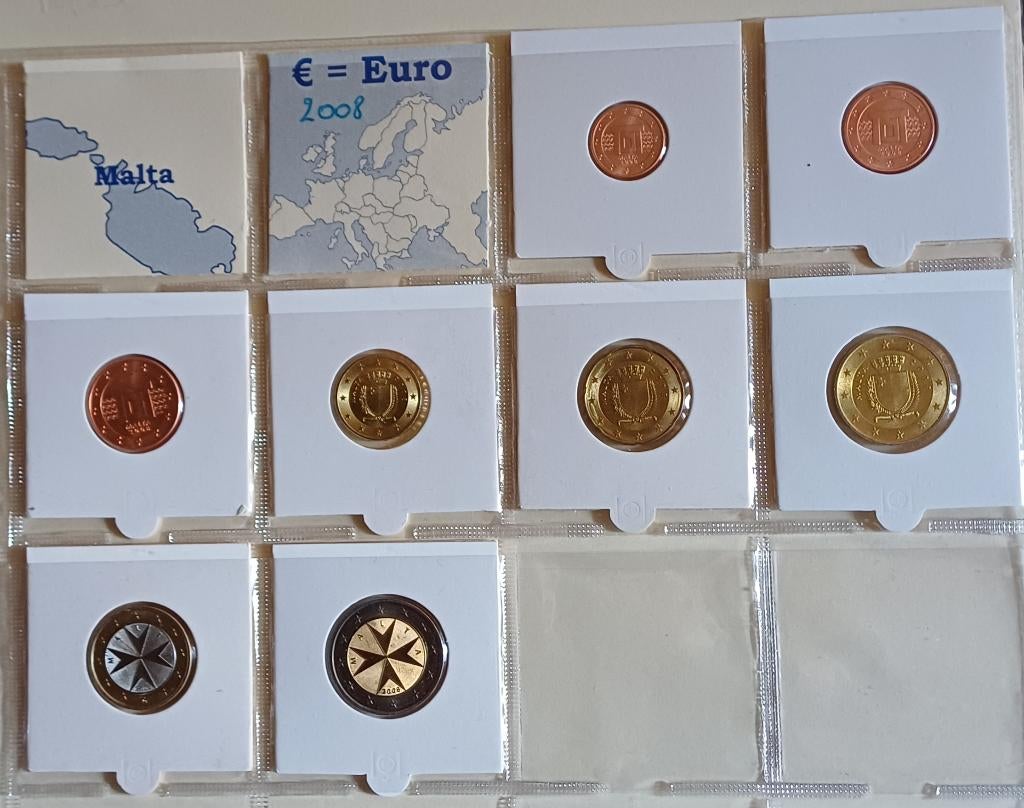 euromunten Malta UNC 2008, Postzegels en Munten, Munten | Europa | Euromunten, Ophalen of Verzenden, Malta, Overige waardes, Setje