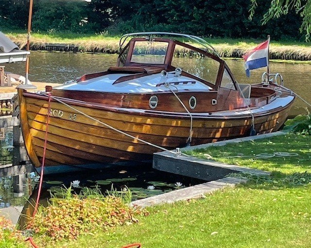 Klassieke, houten motorsloep/Zweedse Bohus Jol, Overige merken, Binnenboordmotor, Kussenset, 2.00 meter