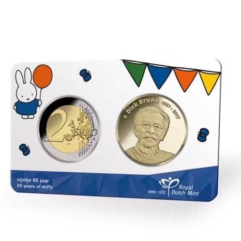 coincard Nijntje 65 jaar, Ophalen of Verzenden, Koningin Beatrix, Euro's