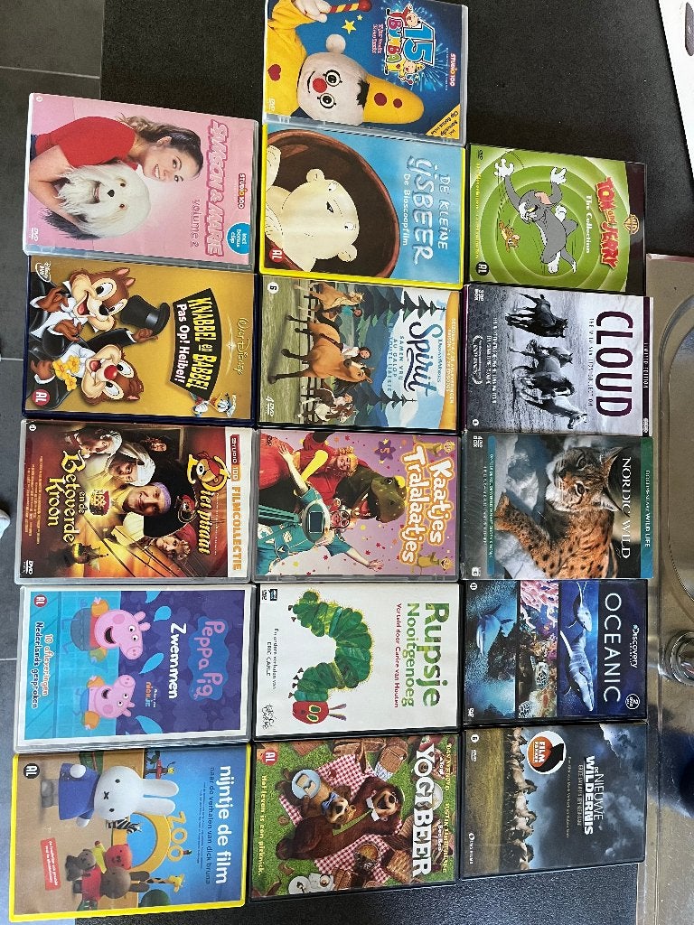 16 dvd's voor kinderen, Alle leeftijden, Ophalen, Zo goed als nieuw