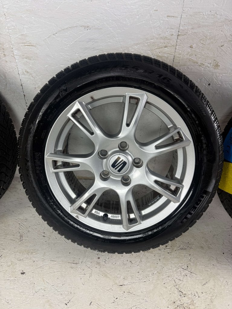 Originele Seat Altea Toledo Leon velgen 16" 5x112 winterset, Niet ingevuld, Gebruikt, 16 inch, Banden en Velgen
