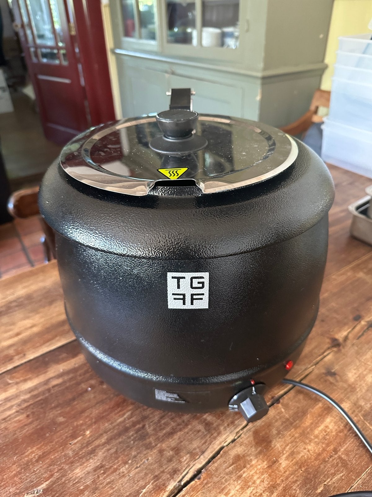 Elektrische soepketel – zo goed als nieuw, Ophalen, Overige typen, Zo goed als nieuw, Zwart