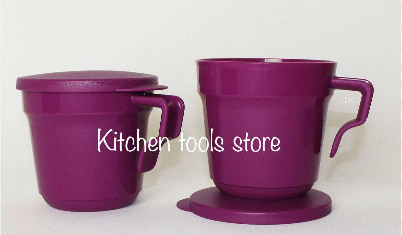 Nieuw Tupperware Aloha koffie mok inc deksel 350, Beker of Kan, Nieuw, Ophalen of Verzenden, 350 ml
