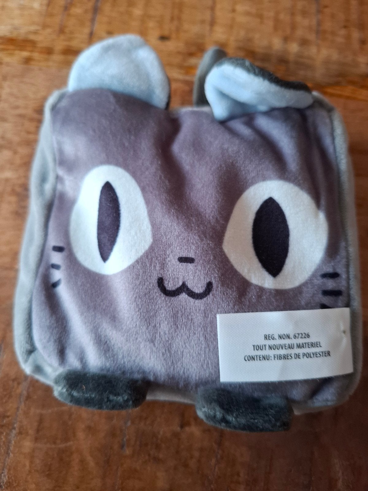 Pet Simulator X Huge Cat knuffel - Zo goed als nieuw, Overige merken, Overige karakters, Grijs, Ophalen of Verzenden