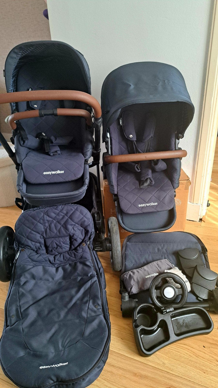 Easywalker Harvey³ Premium Duo Sapphire Blue – compleet + ve, Kinderen en Baby's, Ophalen of Verzenden