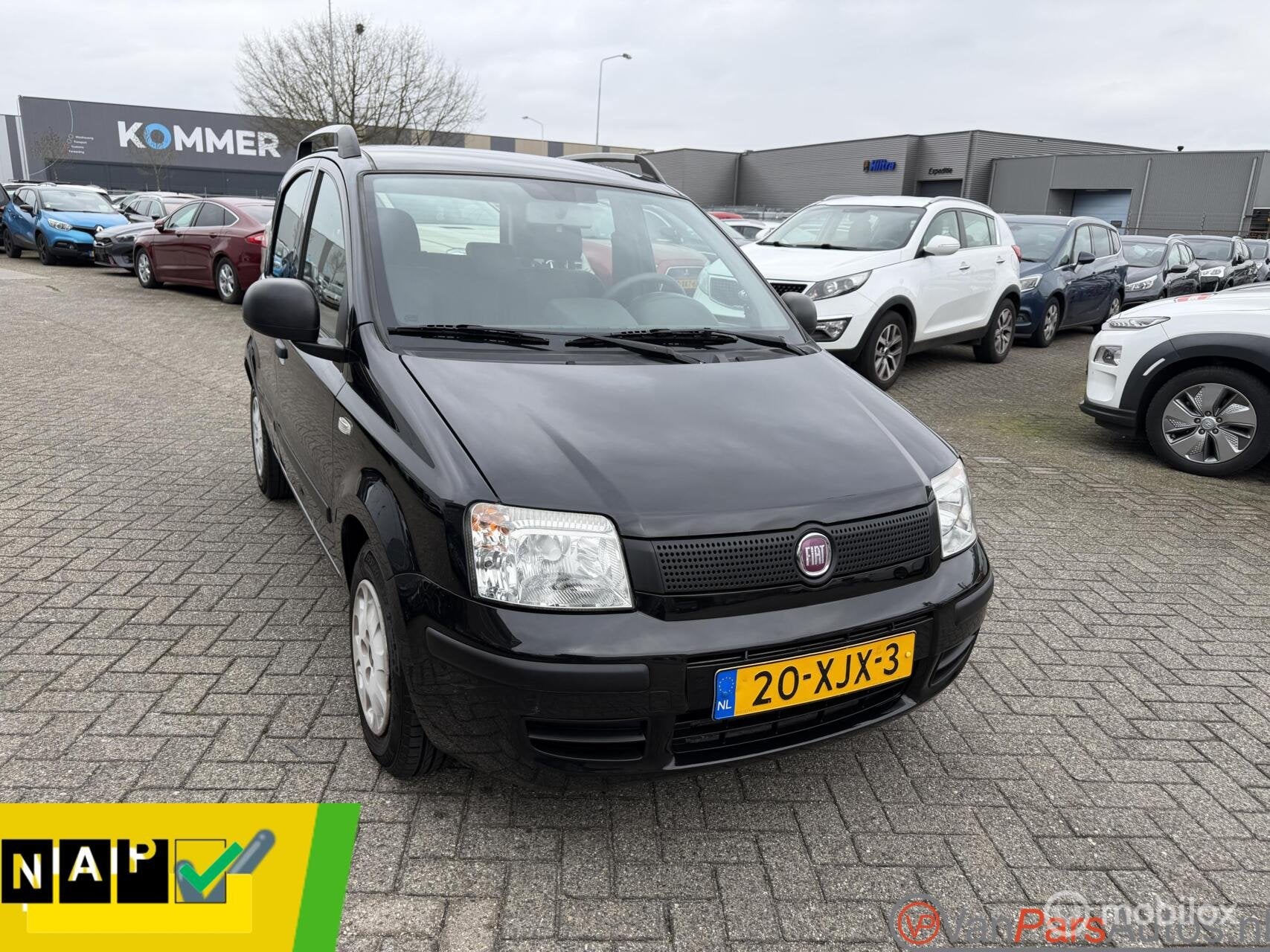Fiat Panda 1.2 Classic,Airco,2de eigenaar, Euro 5, Gebruikt, 1242 cc, Zwart