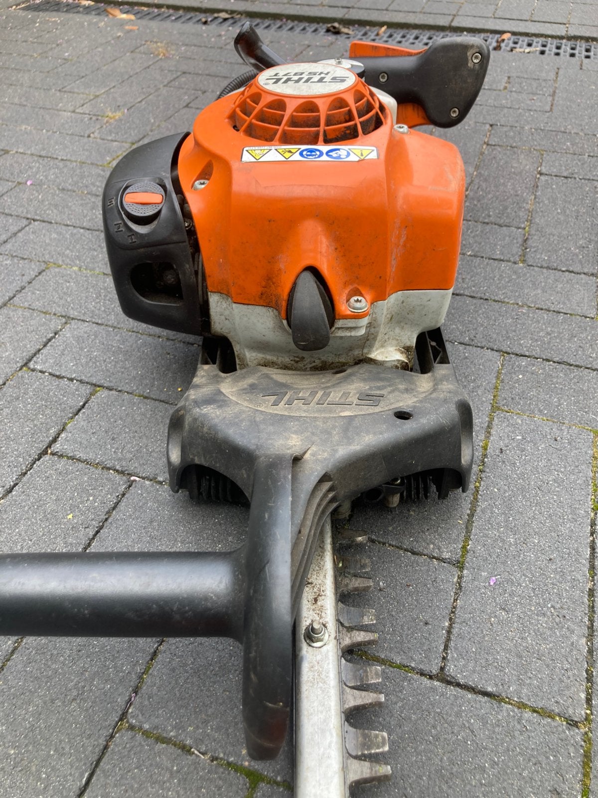 Stihl hs 87T, Tuin en Terras, Ophalen, Gebruikt, 50 cm of meer, Benzine