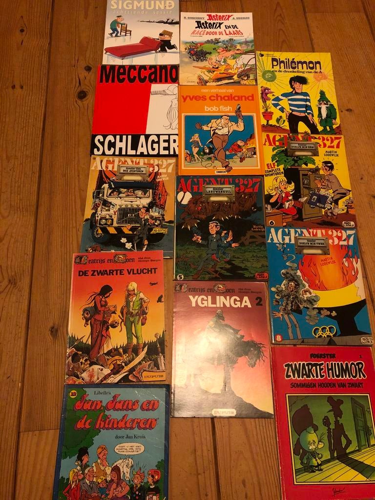 Diverse stripboeken collectie - Agent 327, Asterix, Sigmund, Meerdere stripboeken, Ophalen of Verzenden, Gelezen