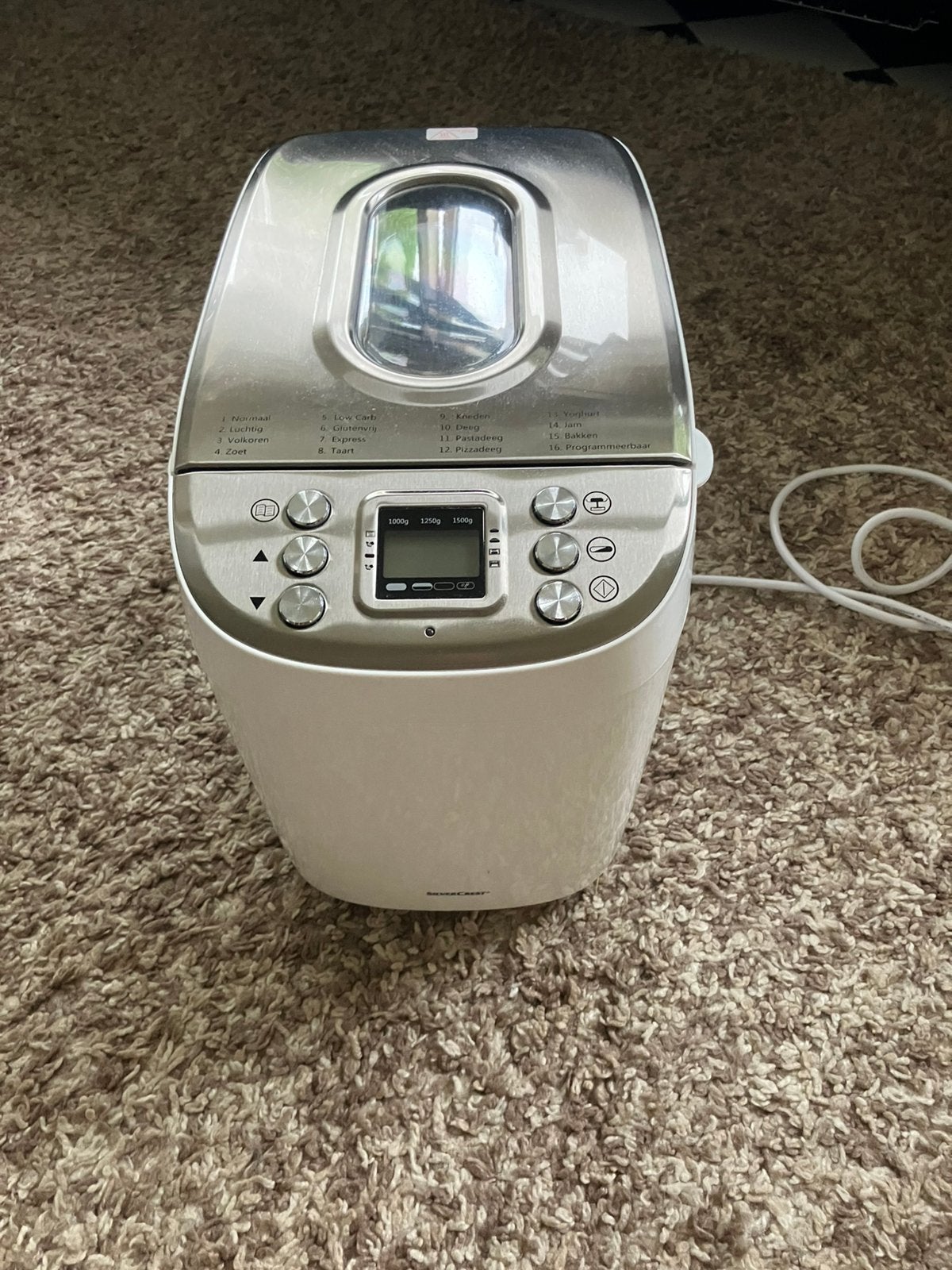 Broodbak machine, Kijkvenster, Zo goed als nieuw, 400 tot 800 gram deeg, Ophalen