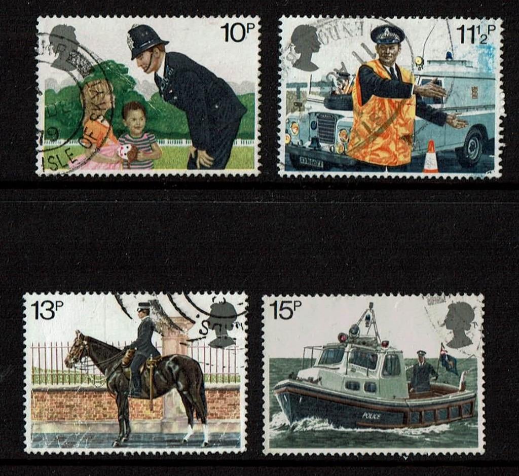 Engeland michel 808-811 gestempeld, Verzenden, Gestempeld