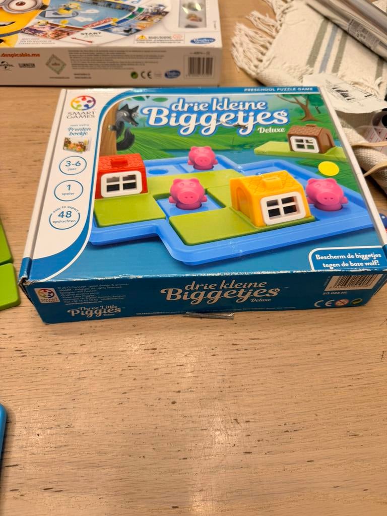 Smartgames drie kleine biggetjes de luxe, Ophalen of Verzenden, Zo goed als nieuw