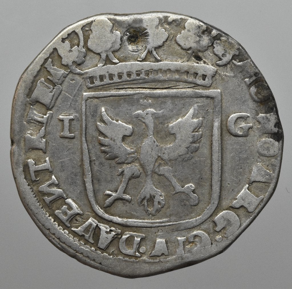 Deventer 1 Gulden 168?, Postzegels en Munten, Munten | Nederland, 1 gulden, Vóór koninkrijk, Verzenden, Zilver