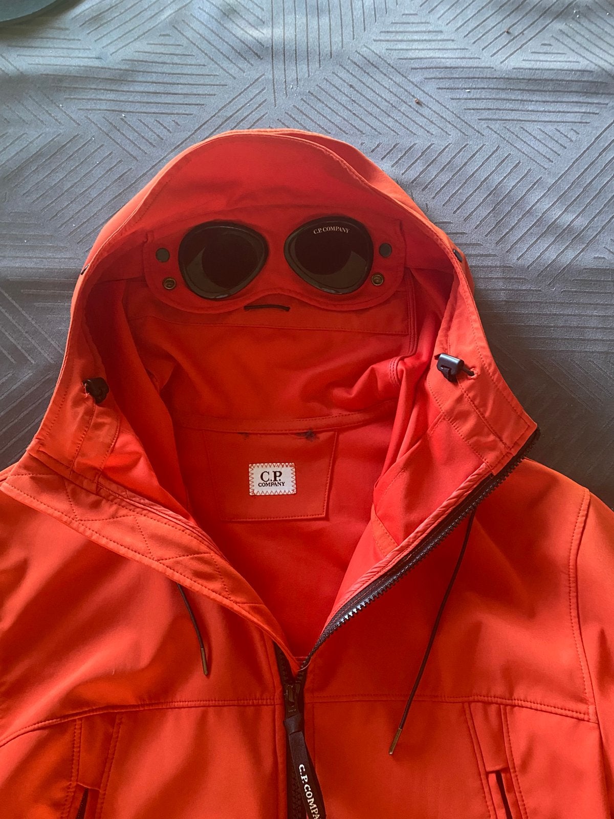 C.P. Company Shell-R Goggle Jacket, Ophalen of Verzenden, Gedragen, Maat 48/50 (M), Oranje