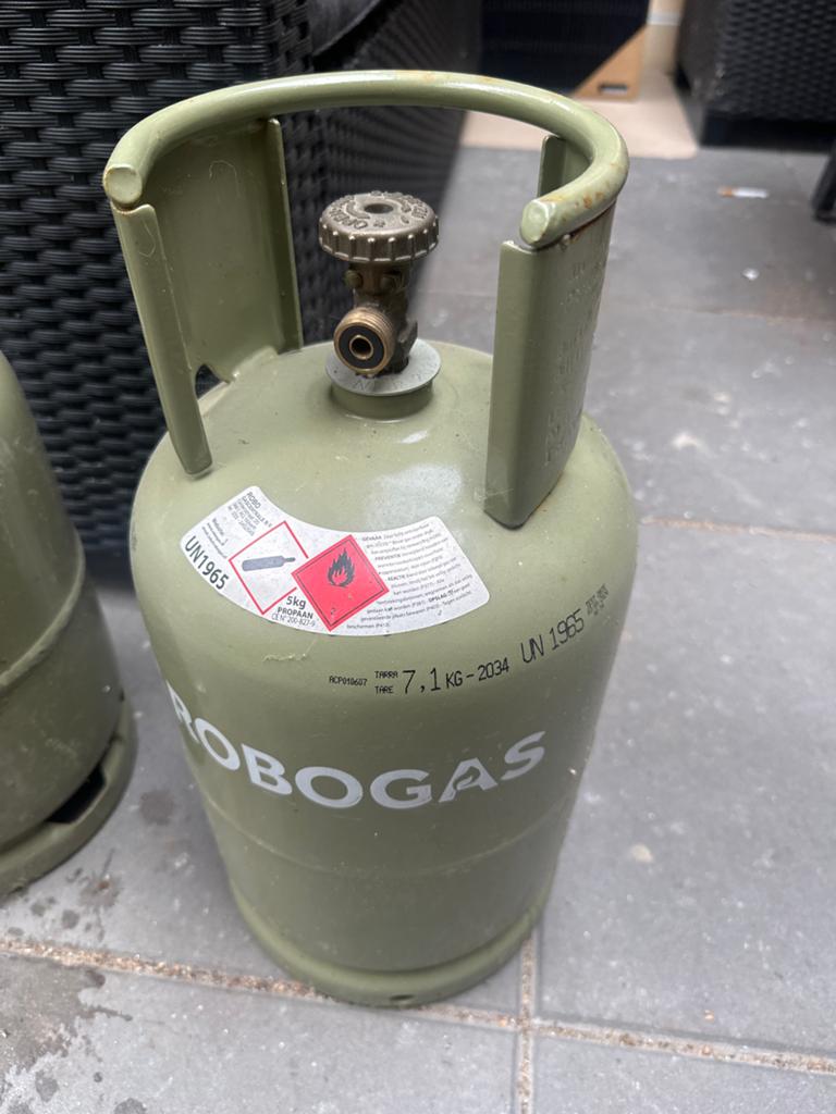 Robogas propaan gasfles 5kg (leeg), Ophalen, Gebruikt