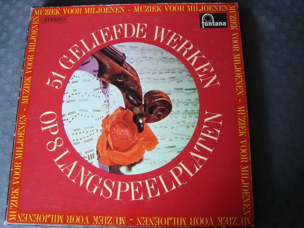 51 geliefde werken op 8 langspeelplaten in box, Ophalen of Verzenden, Zo goed als nieuw, 12 inch