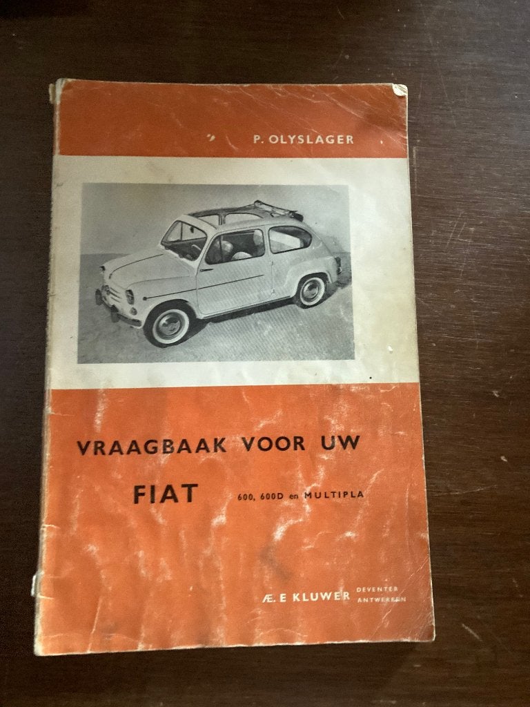 Fiat 600 handleiding, Ophalen of Verzenden