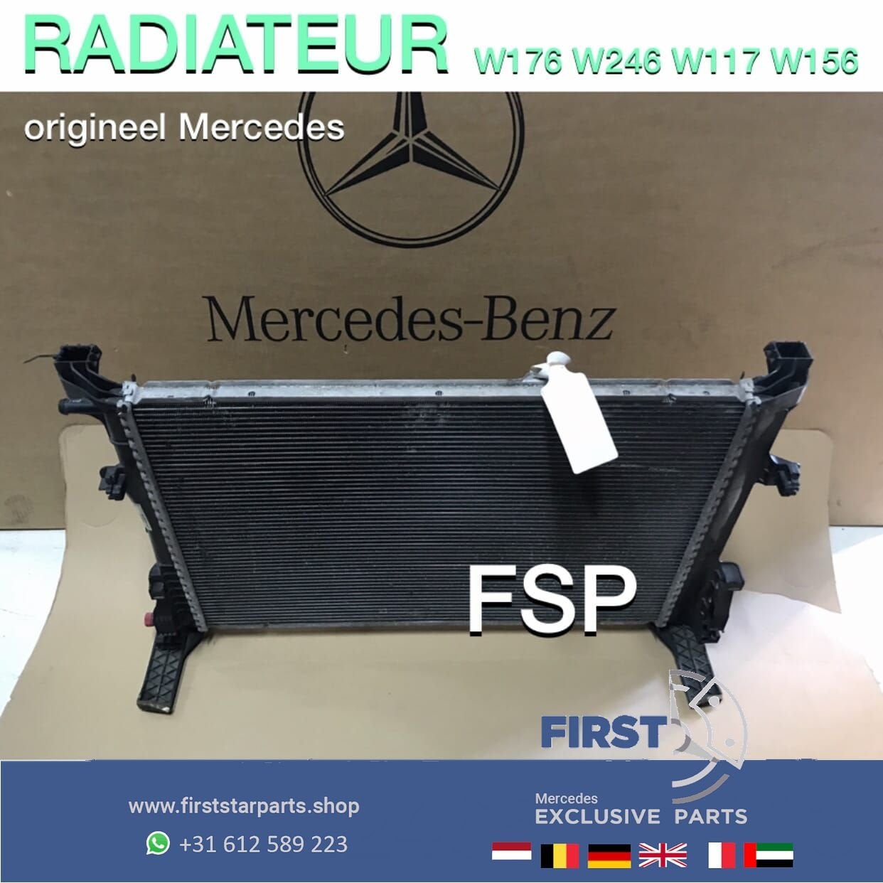 A2465001303 RADIATEUR ORIGINEEL Mercedes W176 W246 C117 X156, Gebruikt, -, Ophalen of Verzenden, -