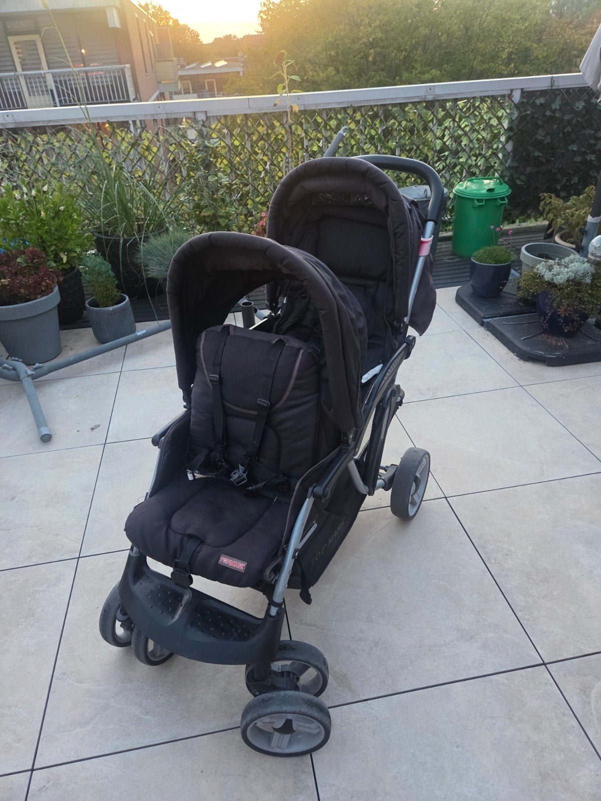 Topmark Duowagen - Zwart, Gebruikt, Duowagen, Ophalen of Verzenden, Kinderwagen