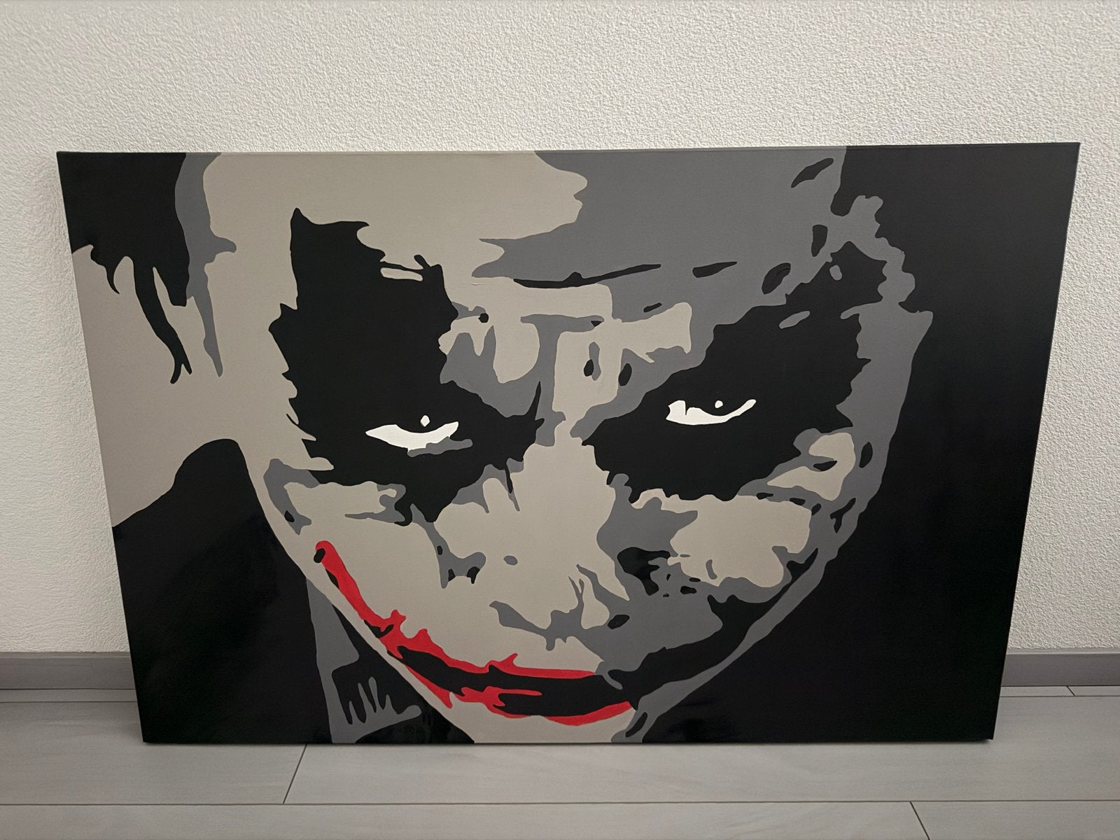 Schilderij Batman The Joker van Richard Kasparine, 120x80 cm, Ophalen, Acrylverf, Film, Gesigneerd