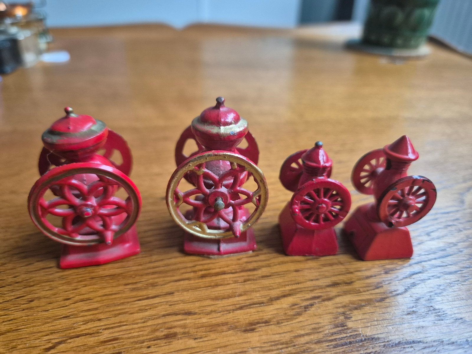 Vintage Miniatuur Koffiemolens Rood, Ophalen of Verzenden