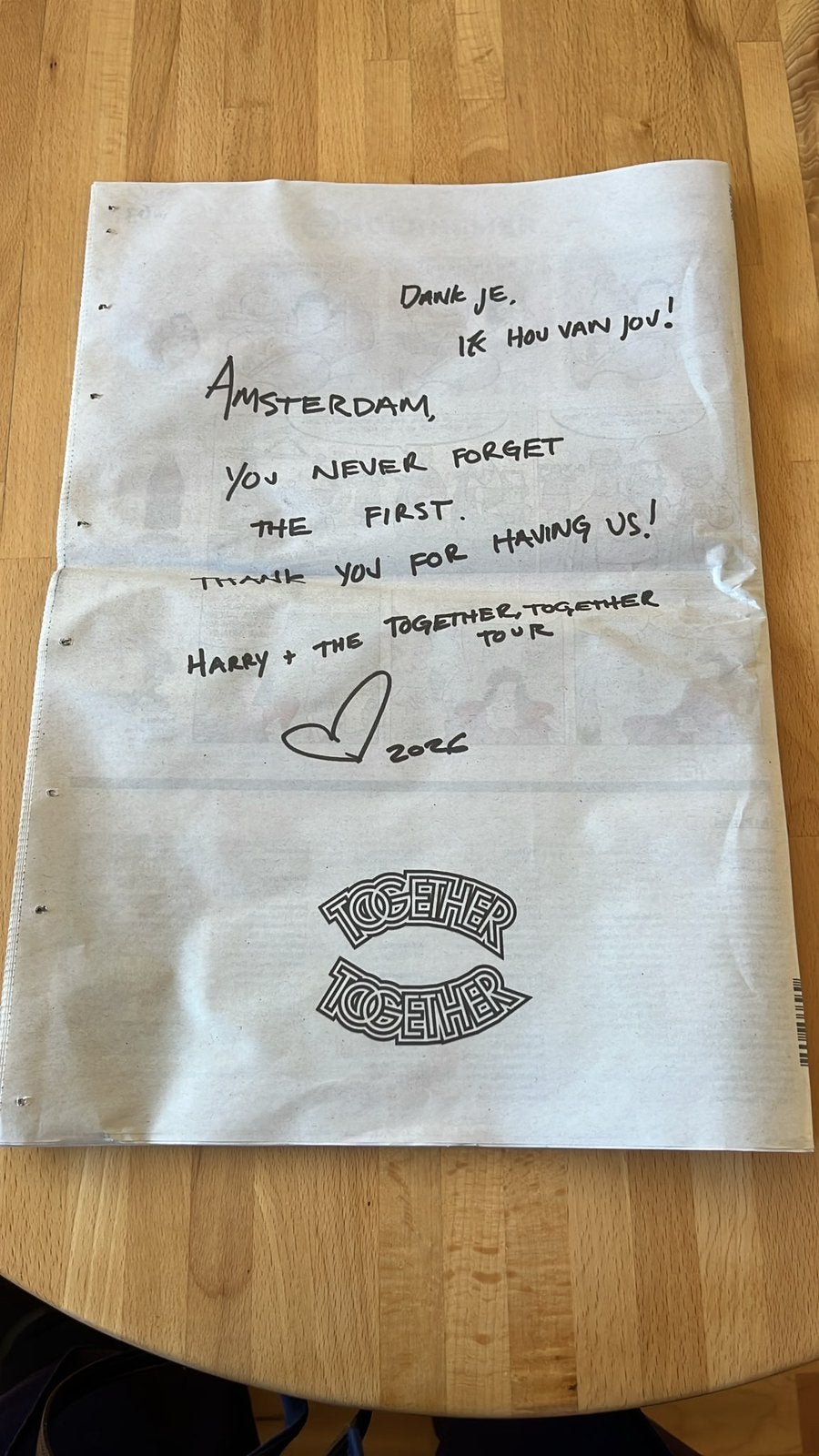 Parool 6 juni Harry Styles Amsterdam, Ophalen, Zo goed als nieuw