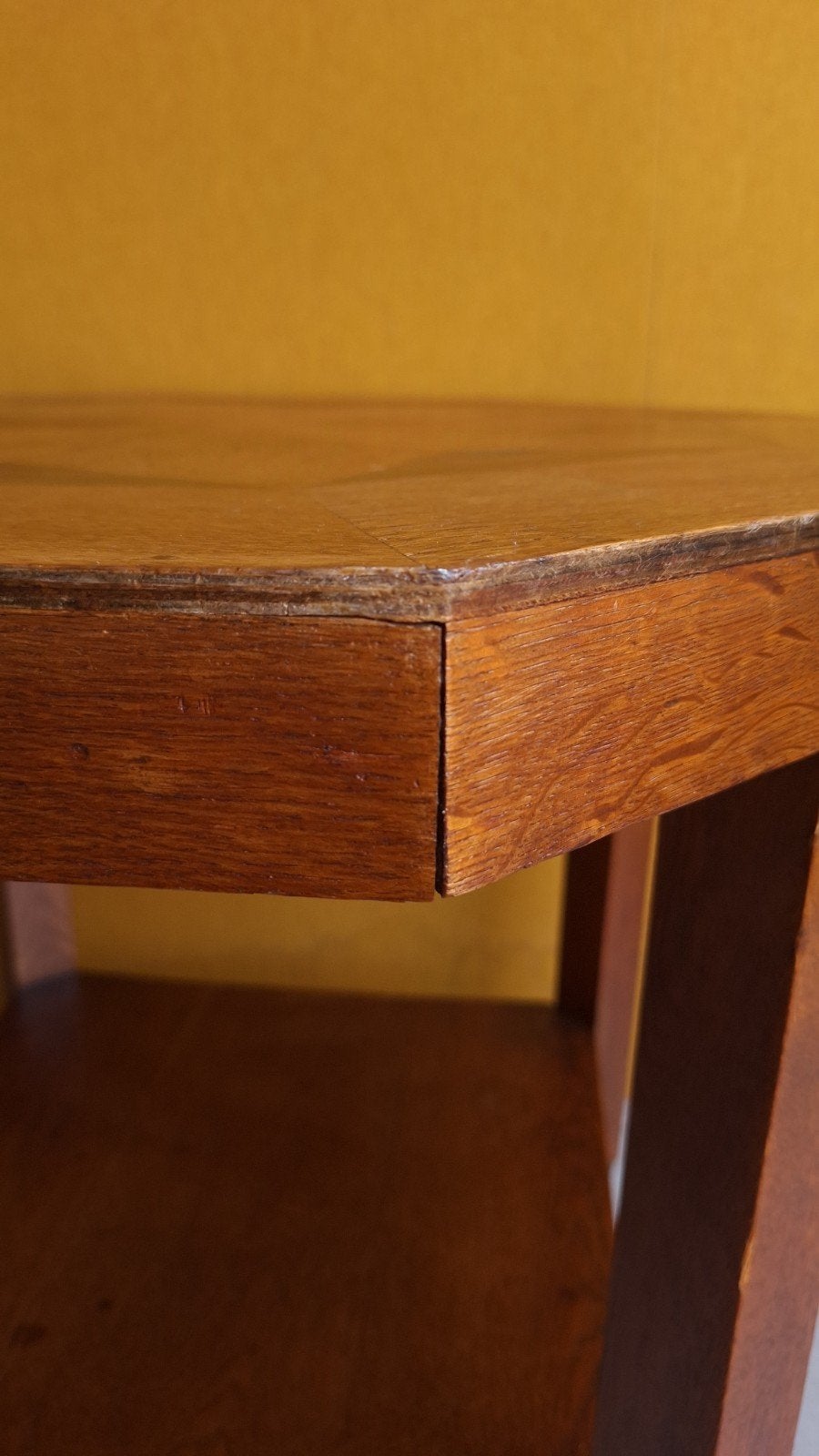 art Deco vintage bijzettafeltje, wijntafel, tafeltje, tafel, Ophalen, Minder dan 55 cm, Gebruikt, Vintage