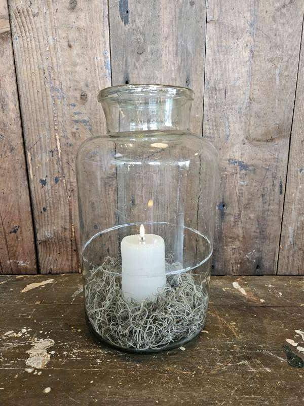 oude weckpot ``WOONWINKEL RUSTIEK``, Gebruikt, Overige kleuren, Ophalen of Verzenden, Glas