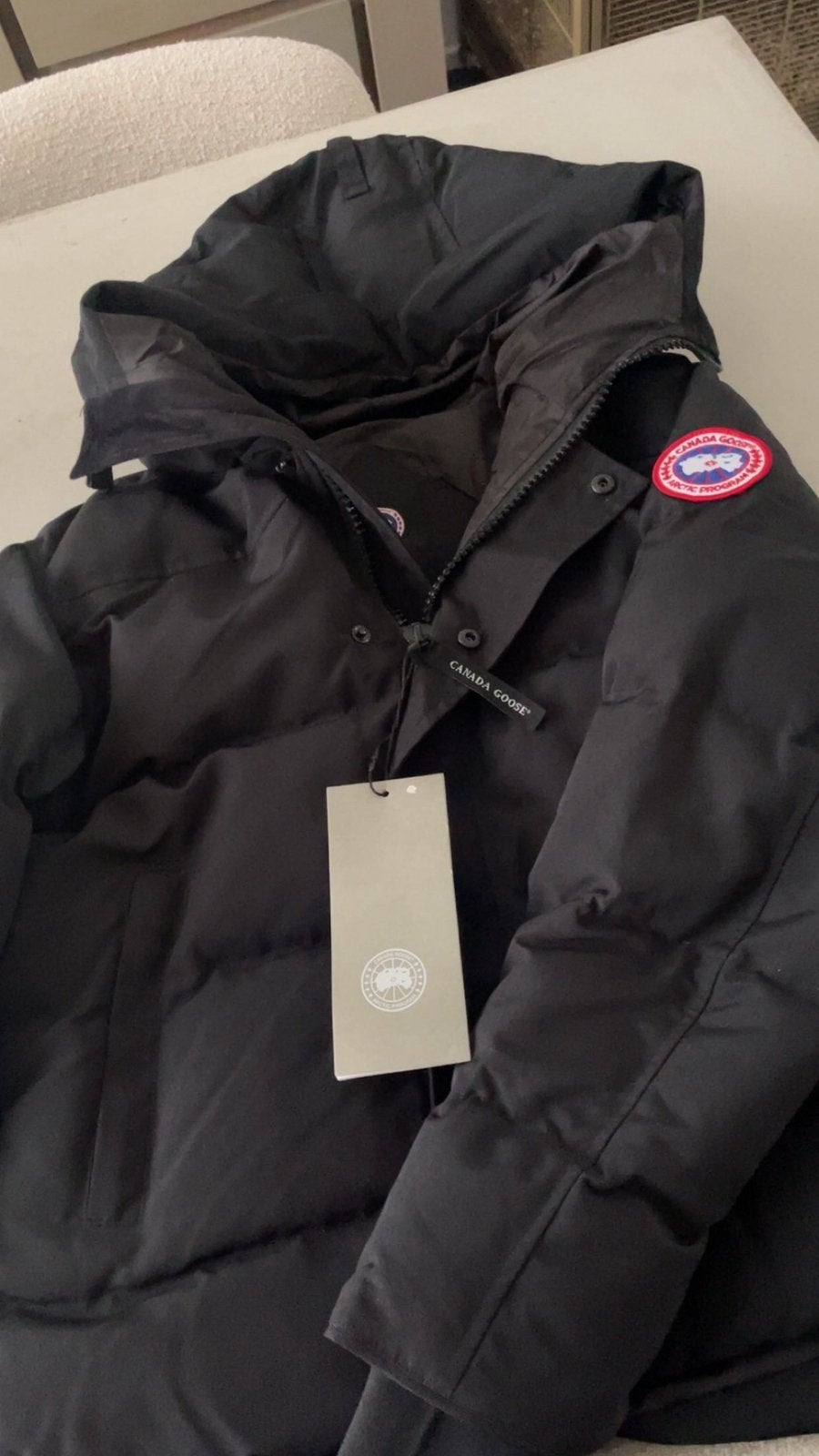 canada goose MacMillan jas Maat M, Kleding | Heren, Ophalen of Verzenden, Zo goed als nieuw, Zwart
