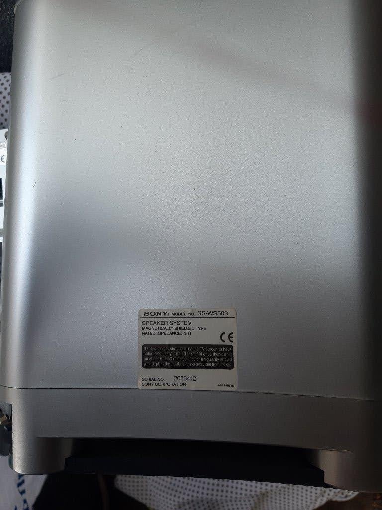 Foto 8 van SONY Speaker System Surround Sub Woofer SS-WS503