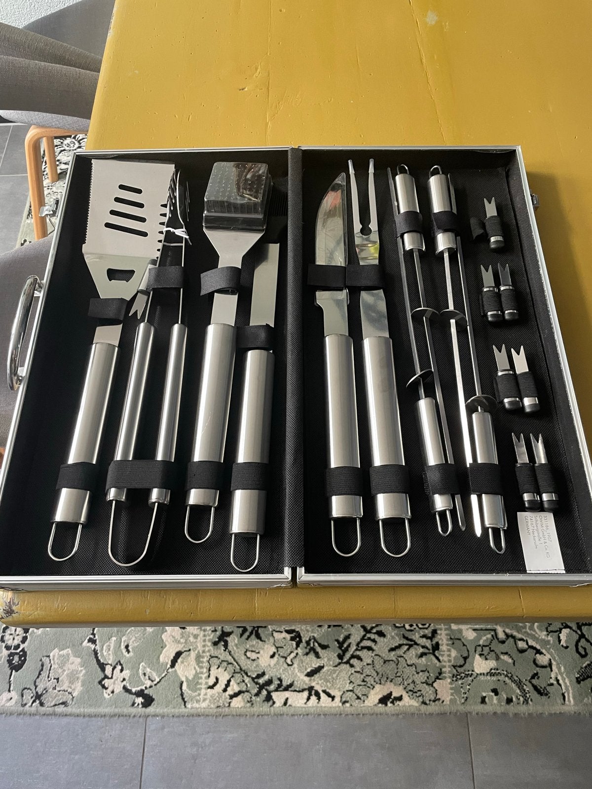 18-delige OWIM RVS barbecueset in koffer (barbecue bbq), Ophalen, Nieuw