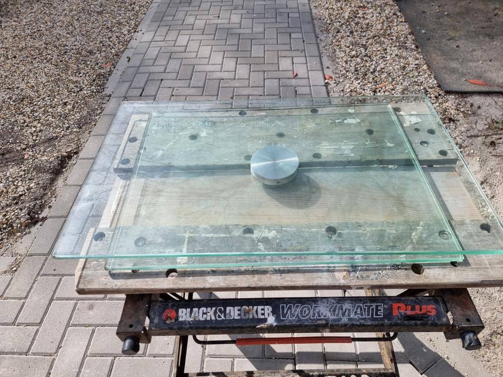 Glazen draaiplateau voor TV of monitor, Ophalen, Gebruikt