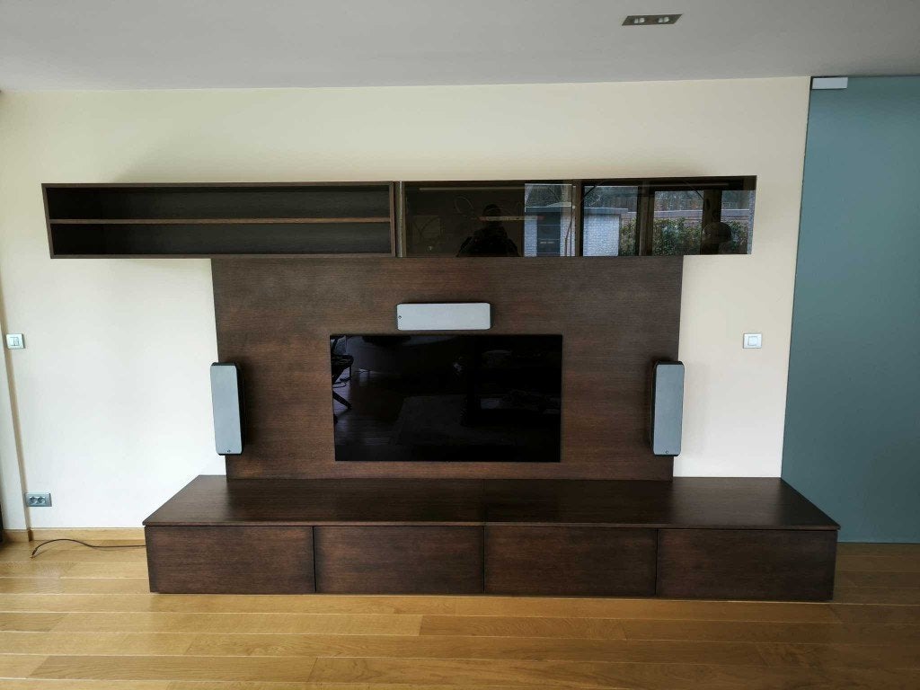 Groot, kwalitatief TV Meubel, Ophalen, Zo goed als nieuw, 200 cm of meer, Tijdloos