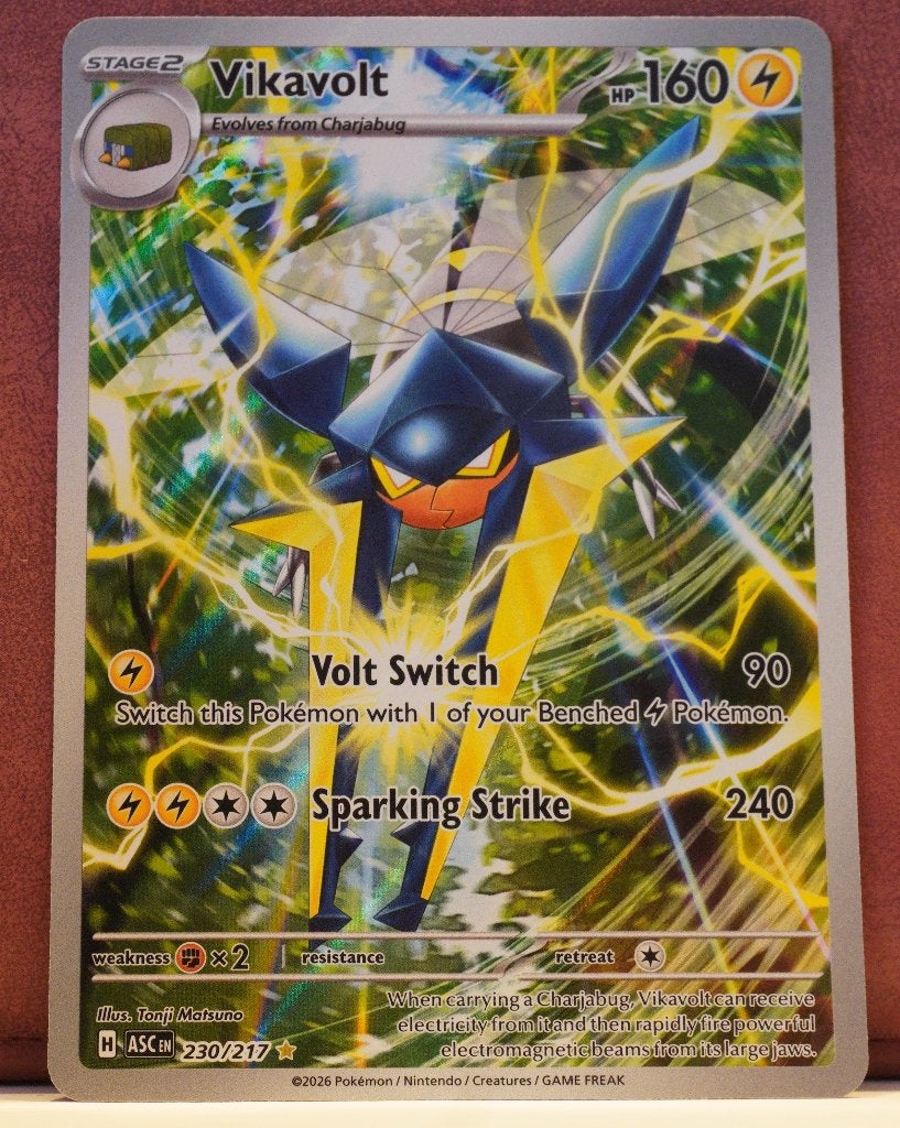 Vikavolt Gallery Art 230/217 Ascended Heroes Pokémon Kaart, Ophalen of Verzenden, Nieuw, Losse kaart