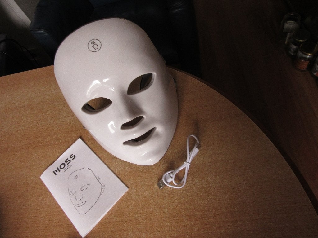 Rood en meer kleuren licht therapie gezichtsmasker, Ophalen, Zo goed als nieuw, Overige typen