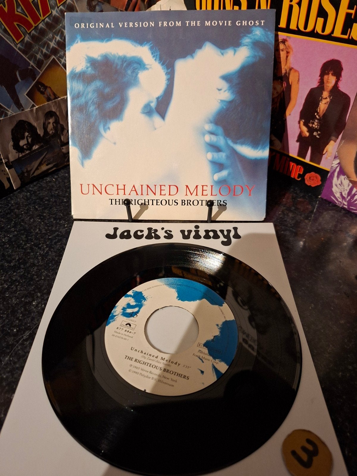 The Righteous Brothers - Unchained Melody 1990/3, 7 inch, Ophalen of Verzenden, Zo goed als nieuw, Beschermende buitenhoes