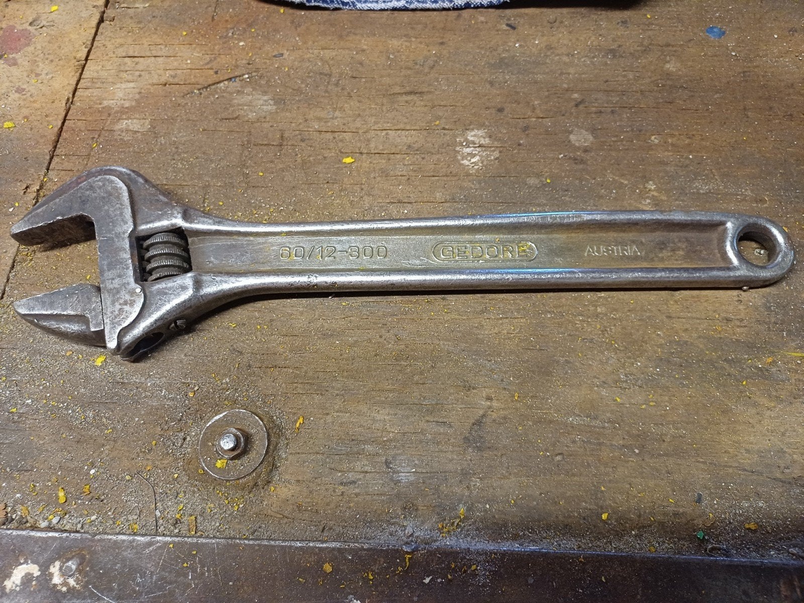 Gedore verstelbare moersleutel 60/12-300, Doe-het-zelf en Verbouw, Gereedschap | Handgereedschap, Ophalen of Verzenden, Gebruikt