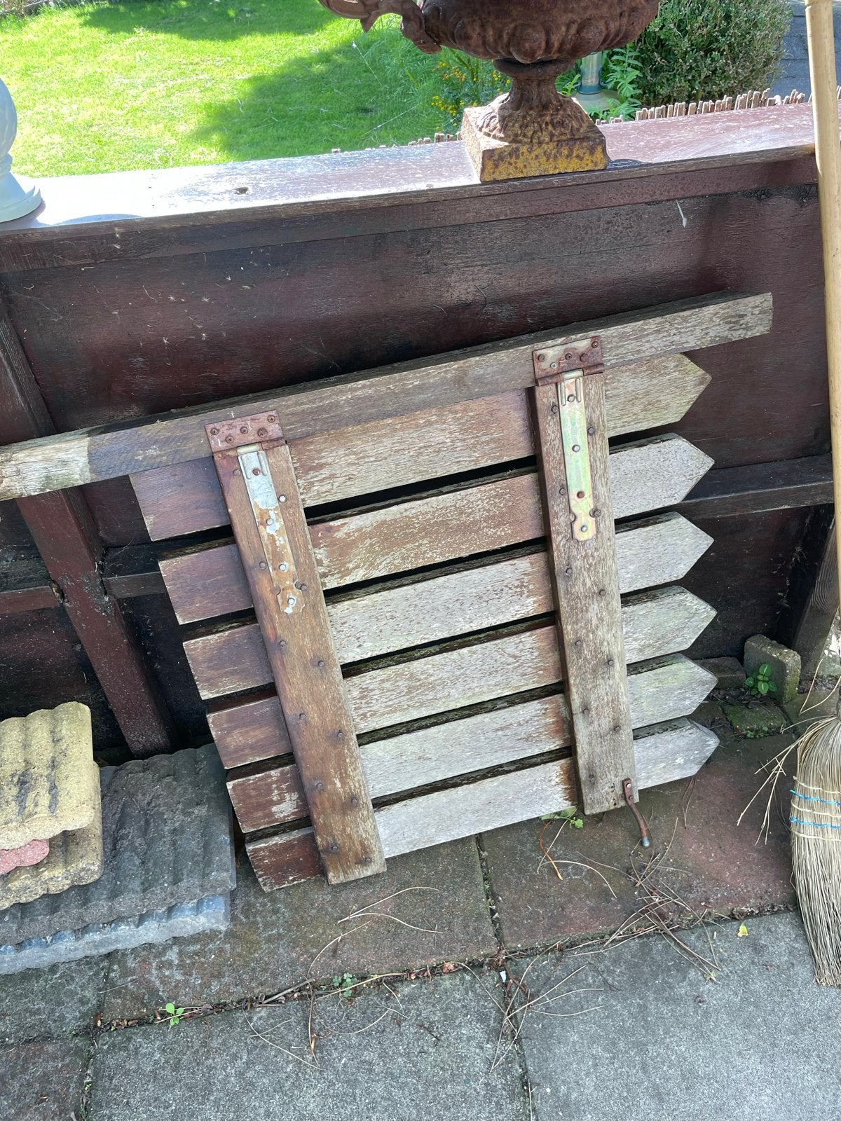 Gebruikt houten tuinhekje, Tuin en Terras, Tuinhekken en Hekwerk, Ophalen, Gebruikt, Hout, Tuinhek
