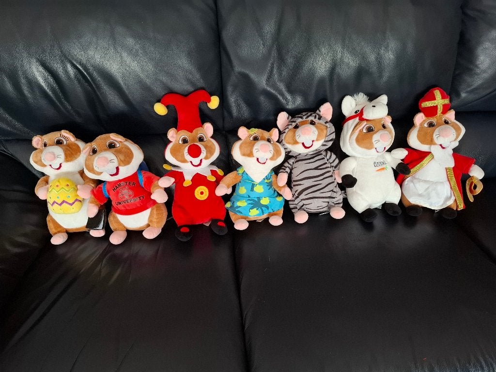 AH Hamsters Albert Heijn knuffels 7x, Ophalen of Verzenden, Zo goed als nieuw, Overige typen