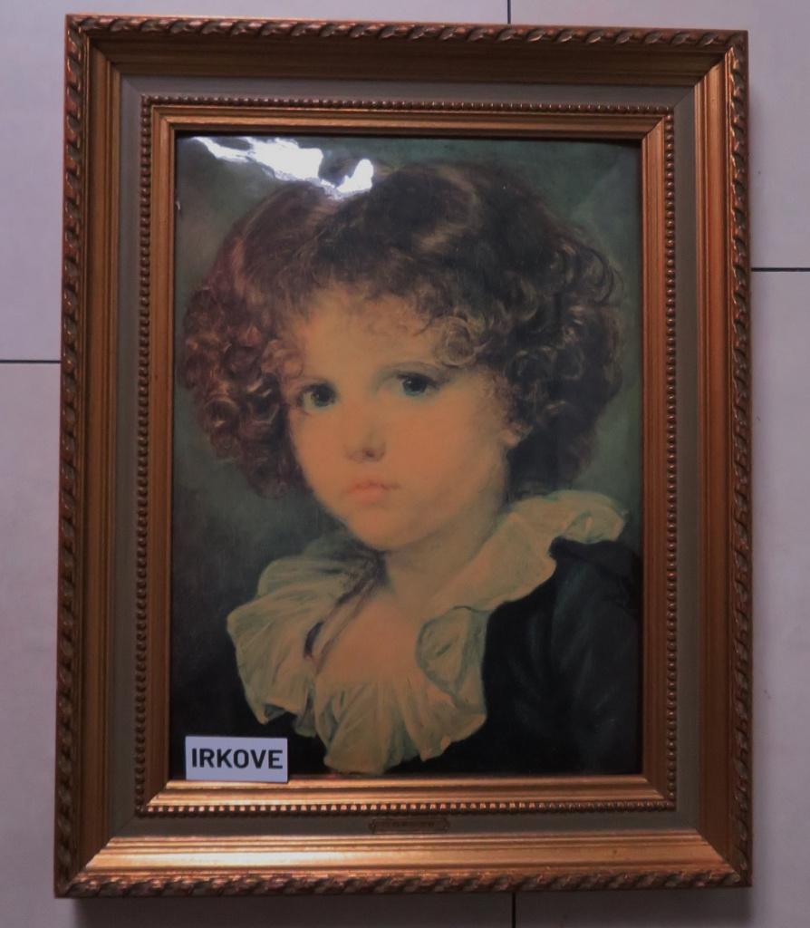 KLASSIEK NAAR GREUZE * Italiaans Jongetje *, Metaal, 36 cm, 28 cm, Zo goed als nieuw