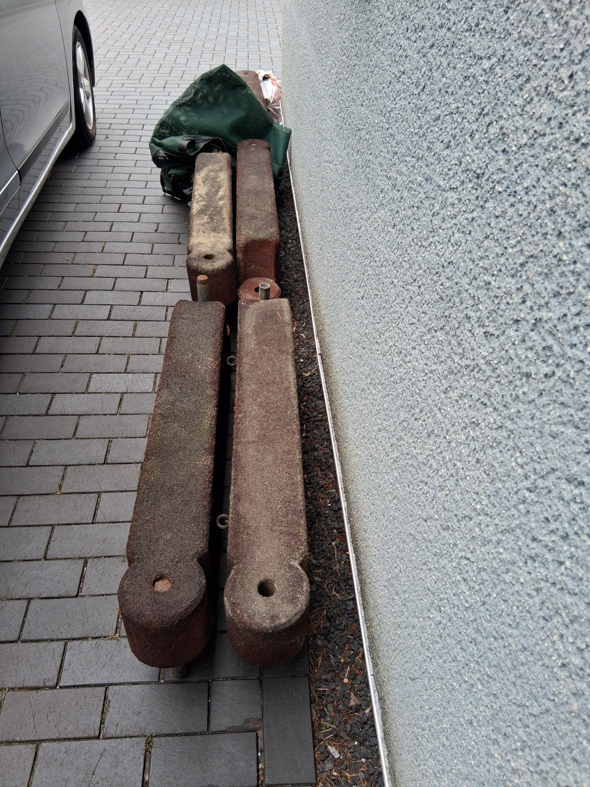 6 opsluitbanden van rubber, totaal E30,-, Ophalen, Minder dan 180 cm, Palen